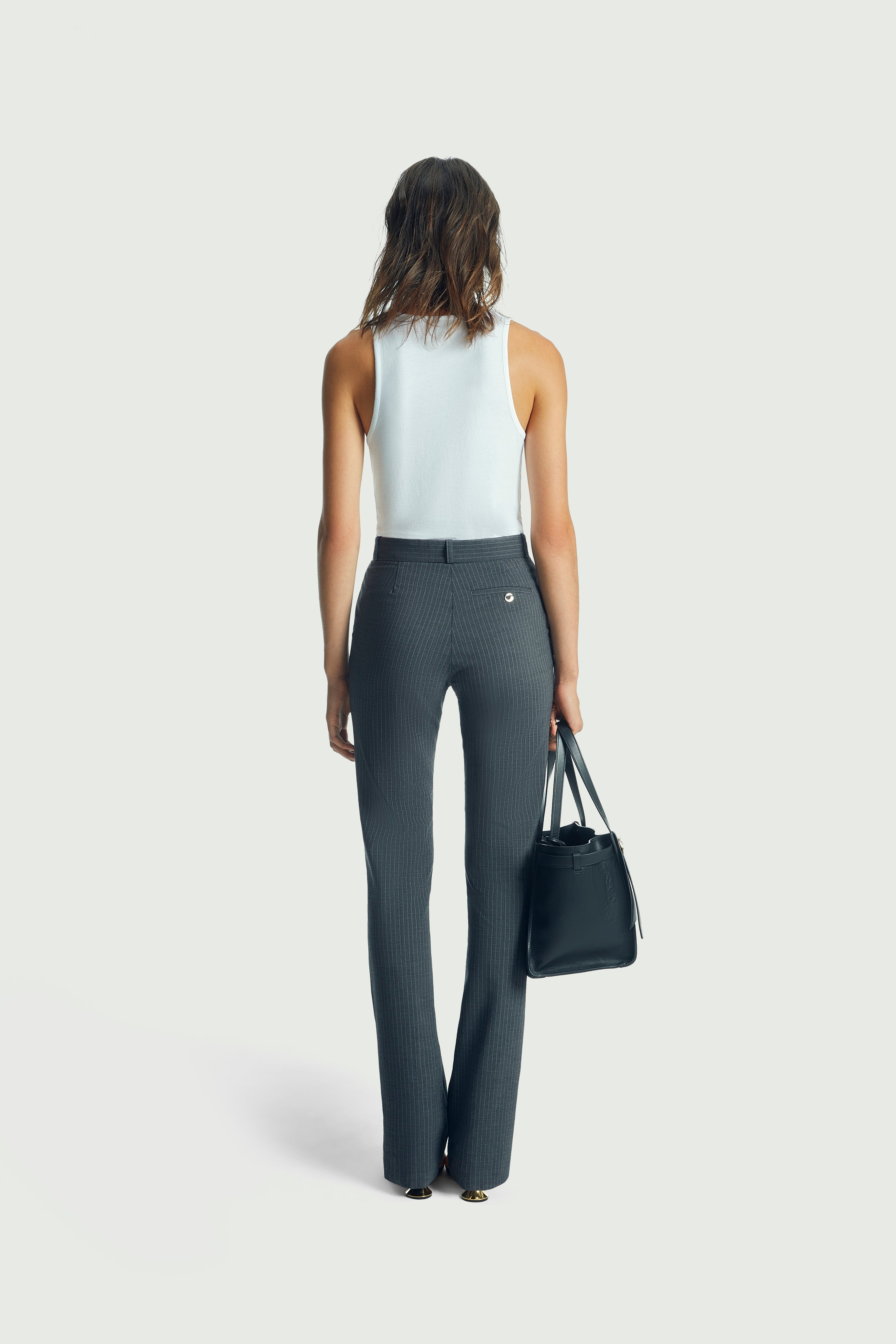 Straight Tailored Trousers - 4