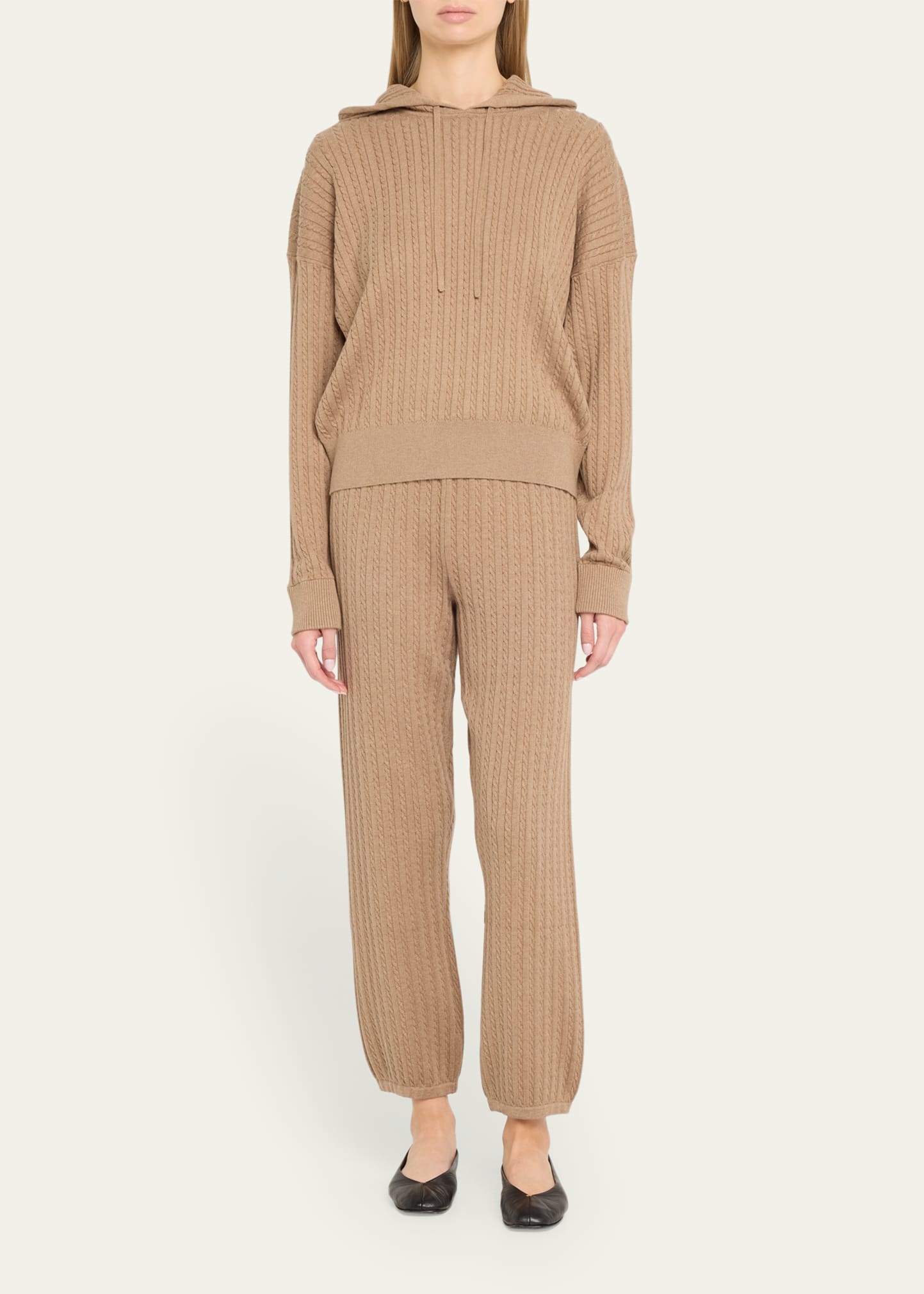 Cable-Knit Hoodie - 2