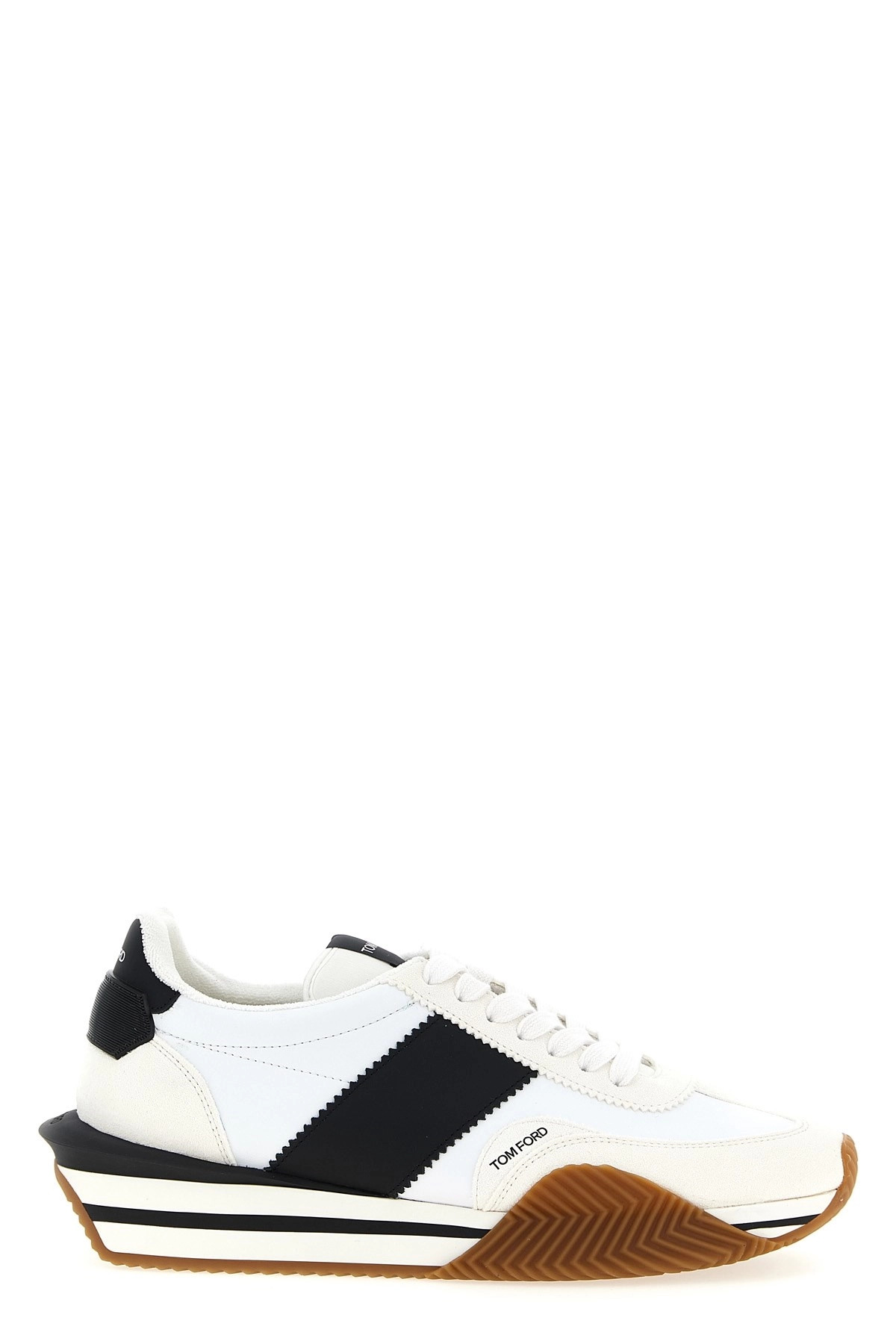 Logo leather sneakers - 1