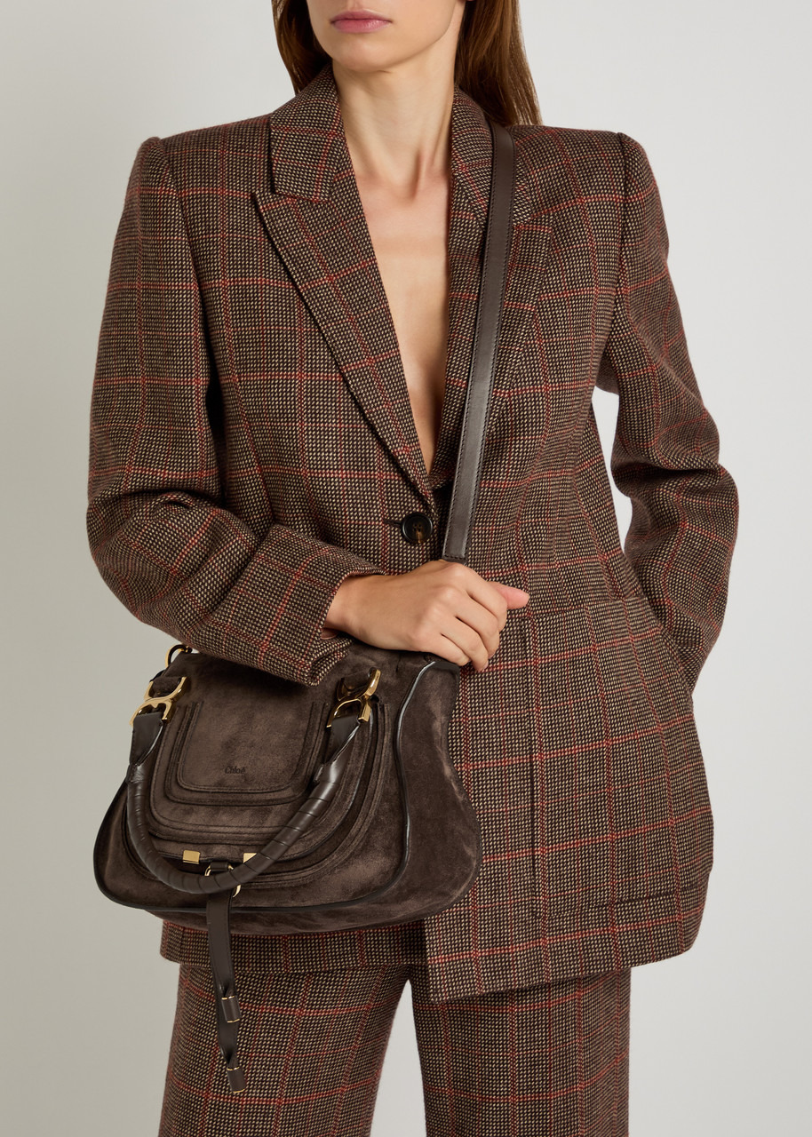 Chloe Marcie Small Suede Shoulder bag - 6