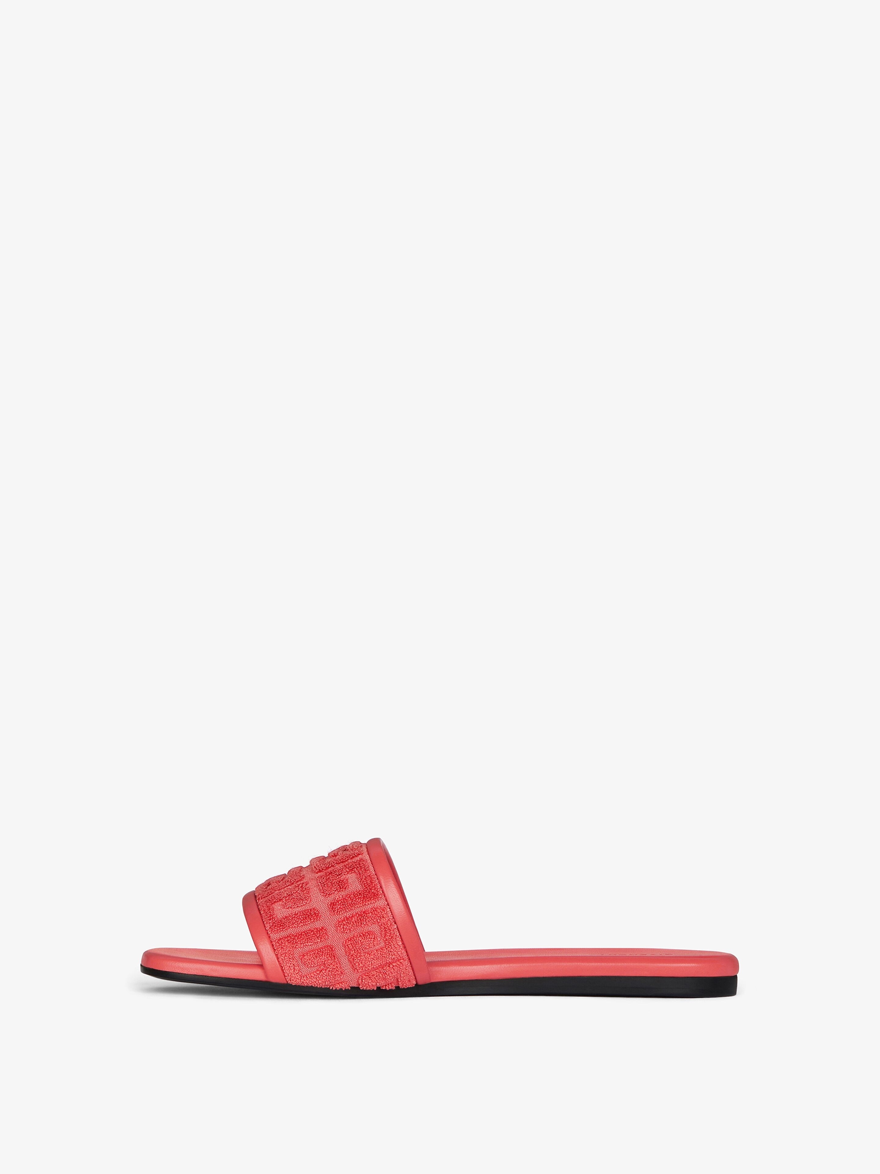 4G FLAT MULES IN 4G COTTON TOWELLING - 3