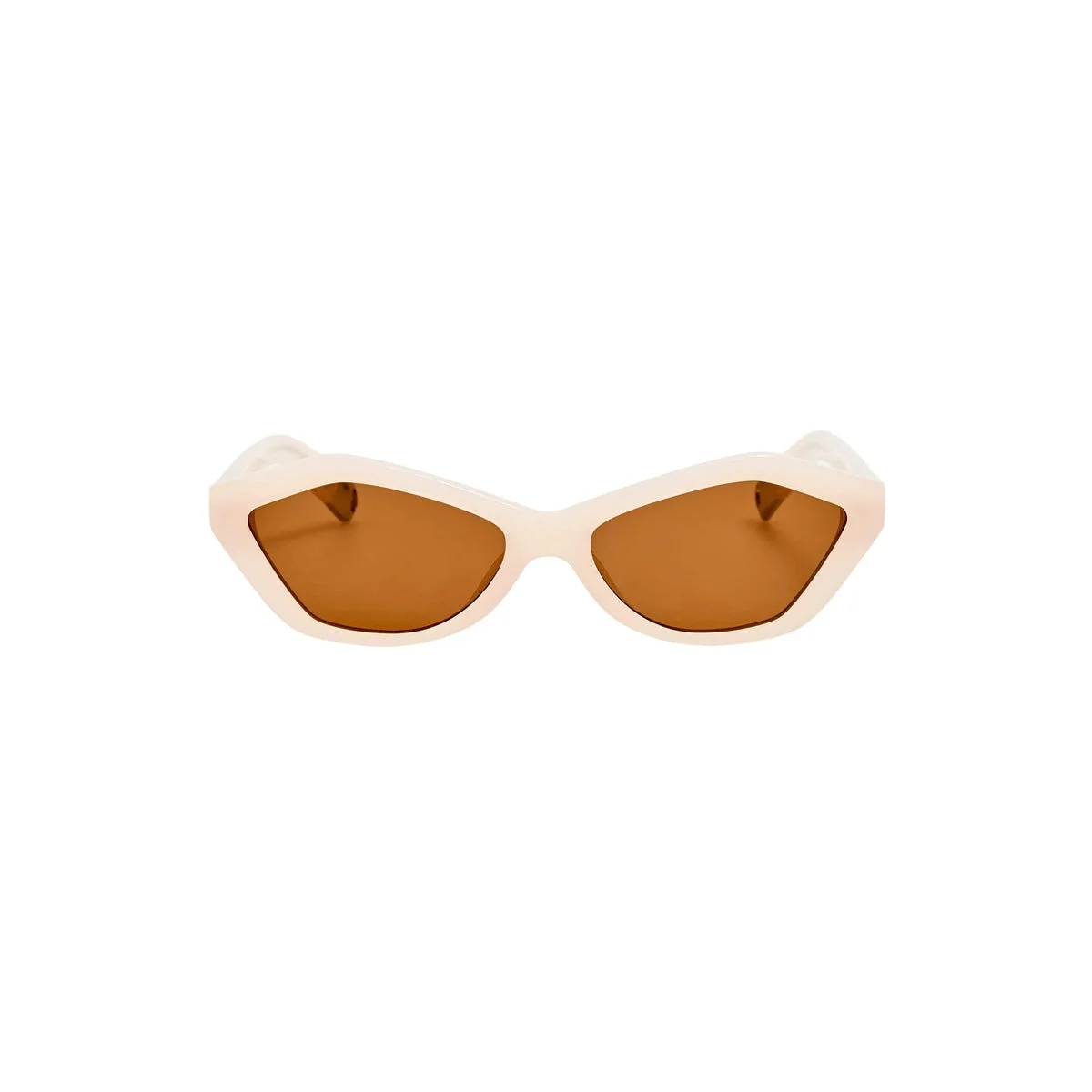X JACQUEMUS BAMBINO SUNGLASSES (PEARL/SILVER/CHOCOLATE) - 1