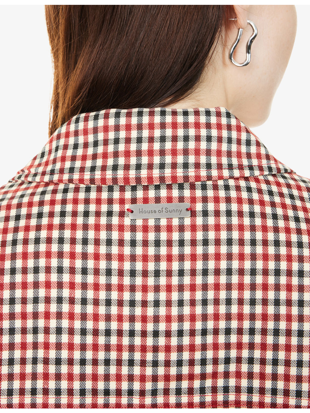 The Marie Check-Print Stretch-Woven Jacket - 6