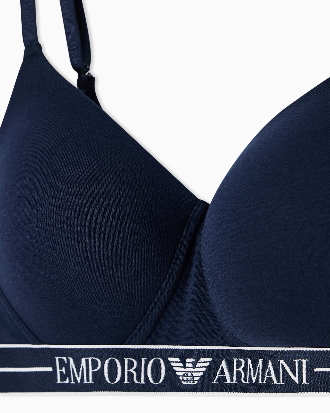 ASV ORGANIC-COTTON PADDED BRALETTE WITH LOGO UNDERBAND - 4