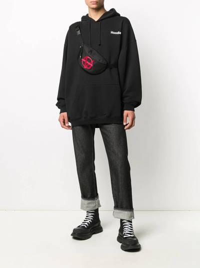 VETEMENTS long drawstring hoodie outlook