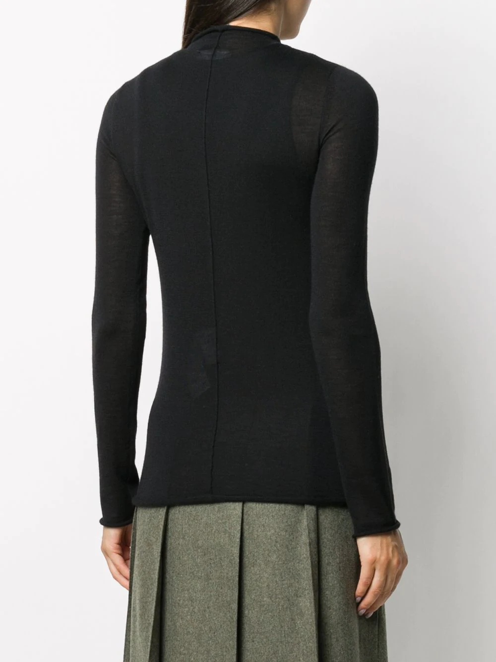 cashmere knit mock neck jumper - 4