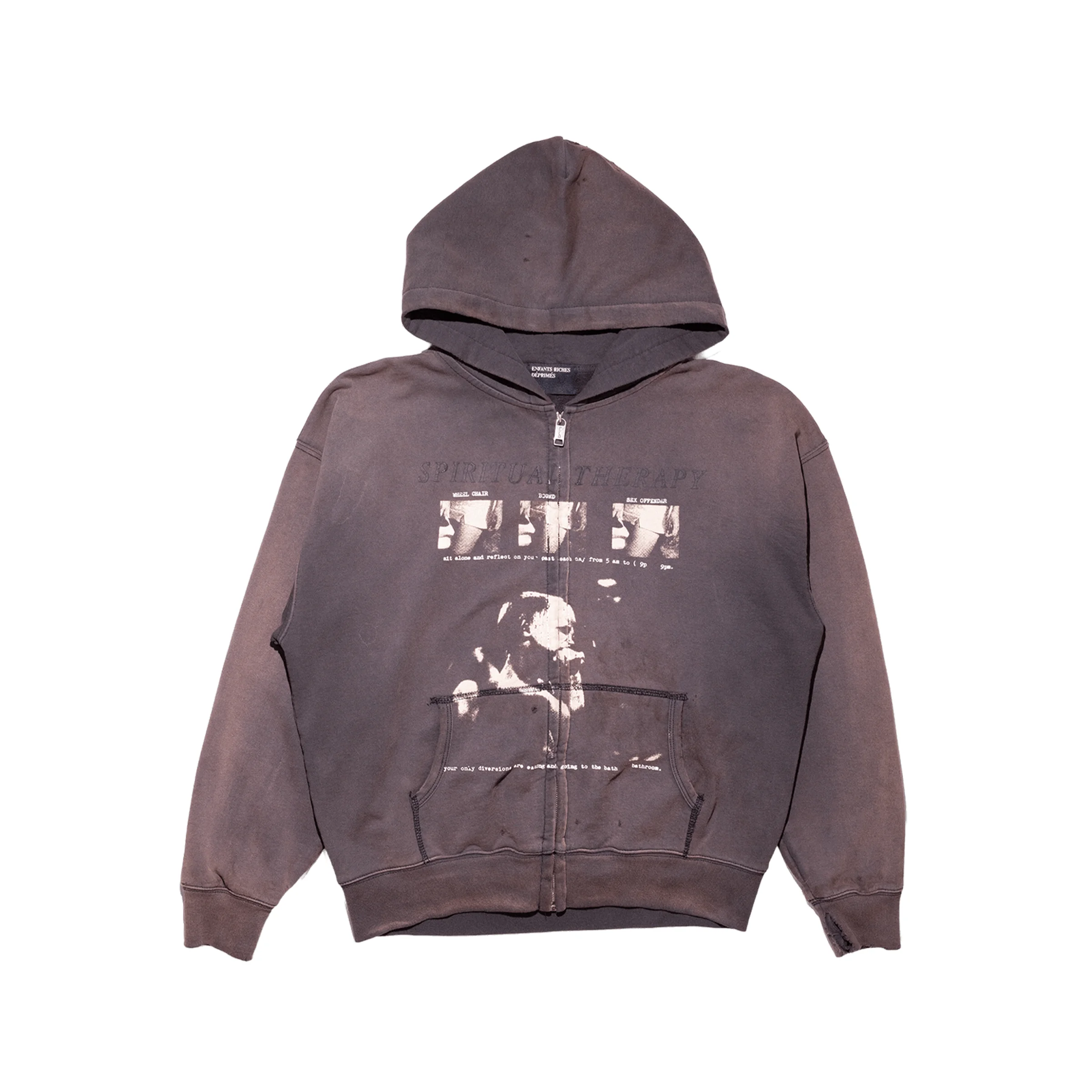 SPIRITUAL THERAPY ZIP UP HOODIE - 1