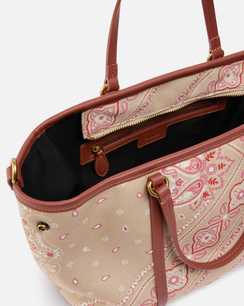 MEDIUM BANDANA PRINT SHOPPER BAG WITH SHOULDER STRAP 4