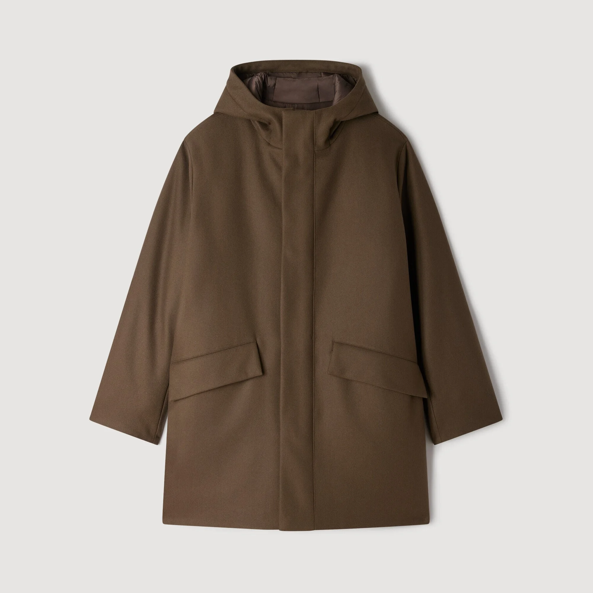 WOOL AND CASHMERE PARKA - 1