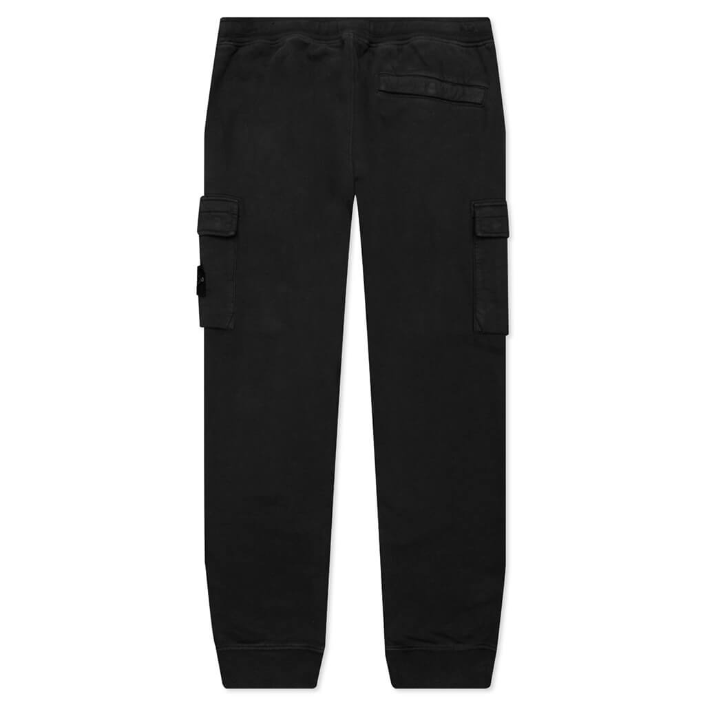 BRUSHED CARGO FLEECE PANTS - CHARCOAL - 2