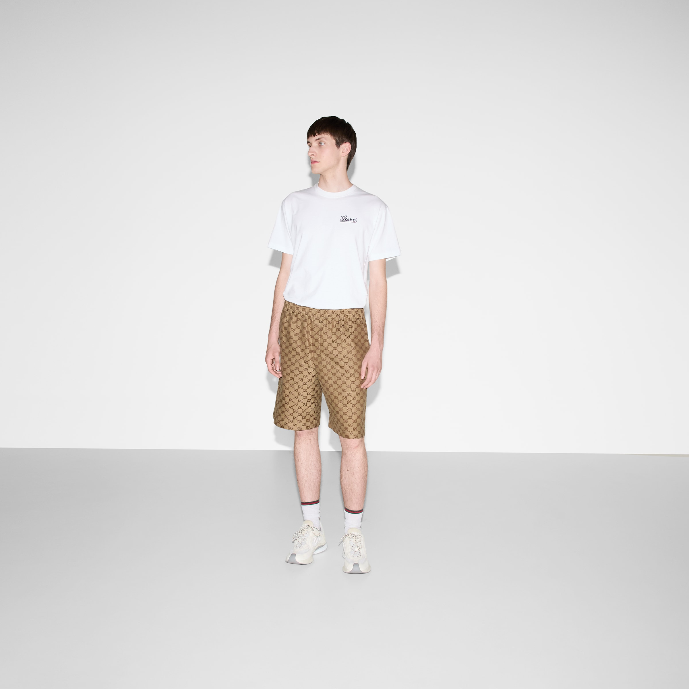 GG Supreme linen shorts - 2