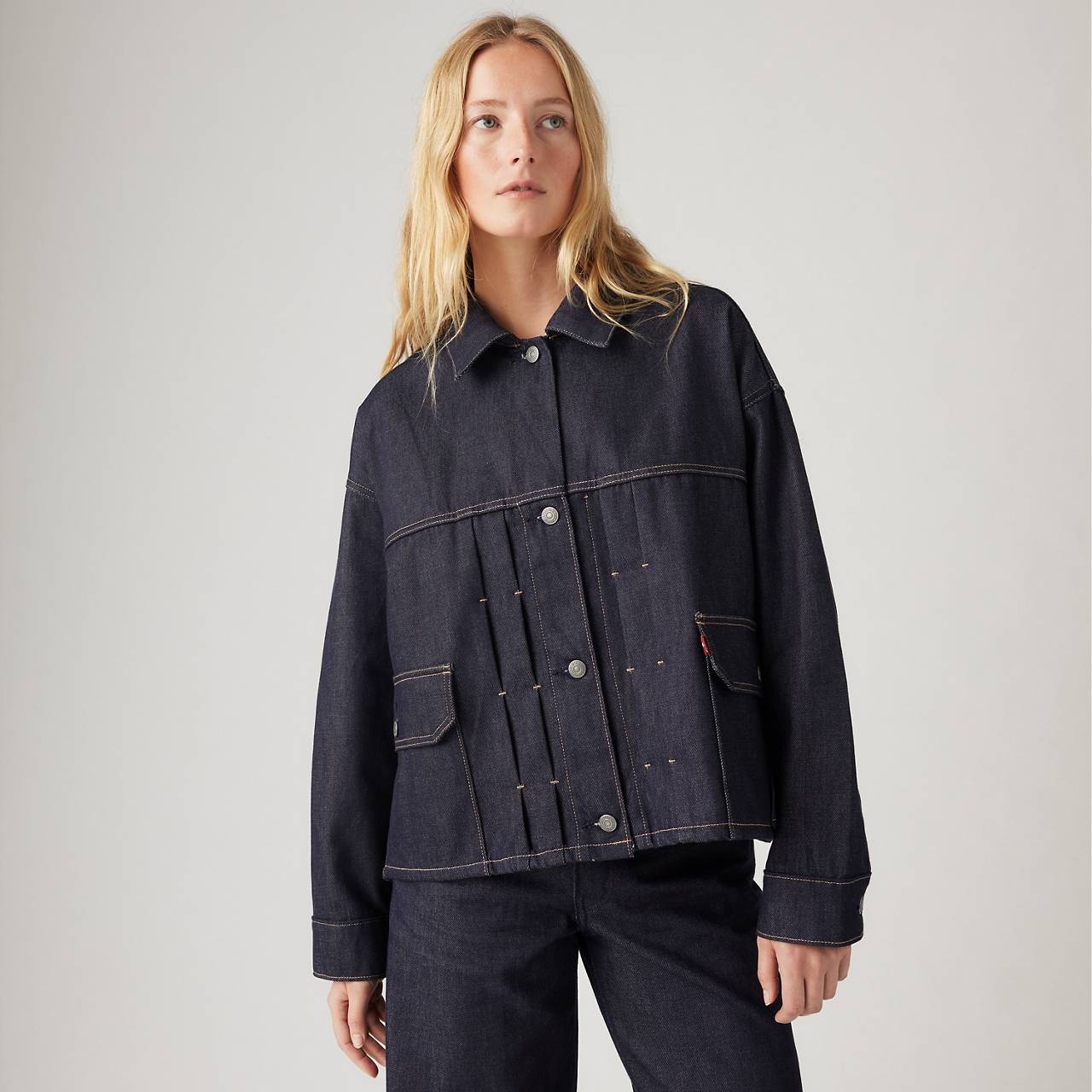 LEVI'S® WELLTHREAD® WOMEN'S IRIS RELAXED TYPE II TRUCKER JACKET - 3