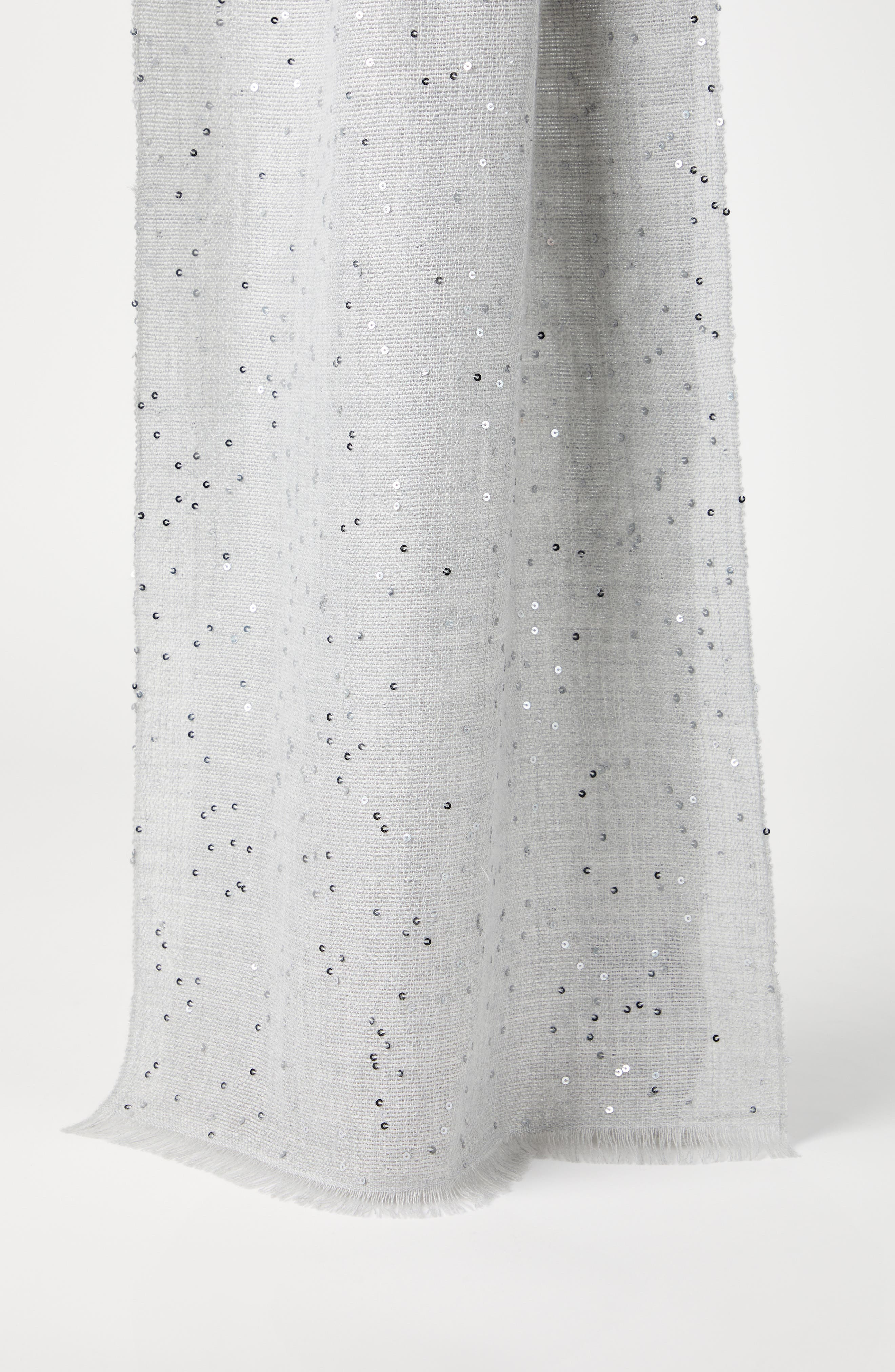 Brunello Cucinelli Cashmere and silk Diamond yarn scarf in Fog at Nordstrom - 2