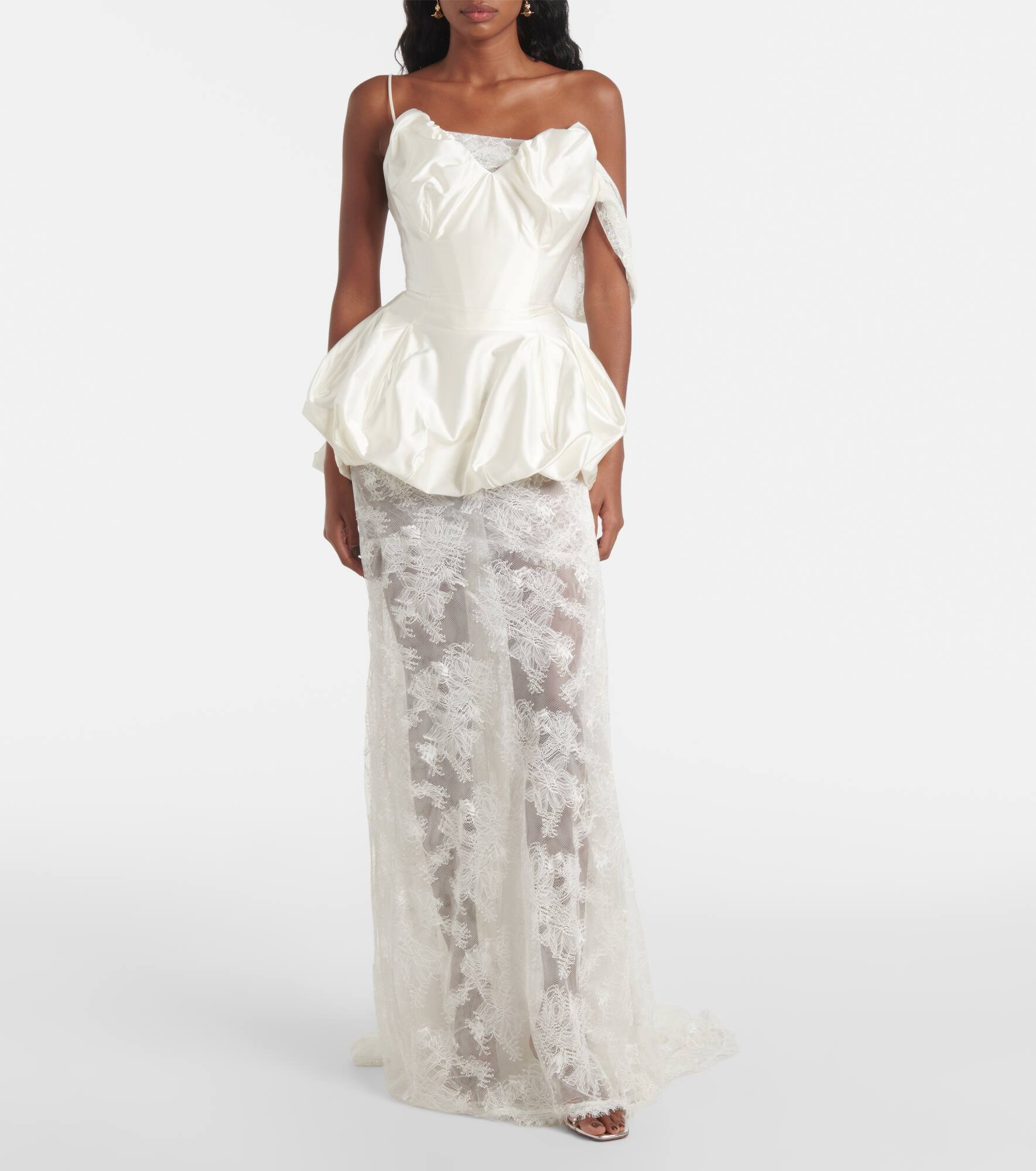 Bridal Raven satin corset - 6