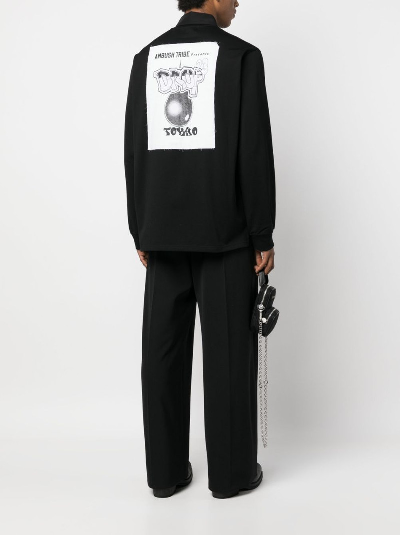 Ambush logo-embroidered cotton shirt outlook
