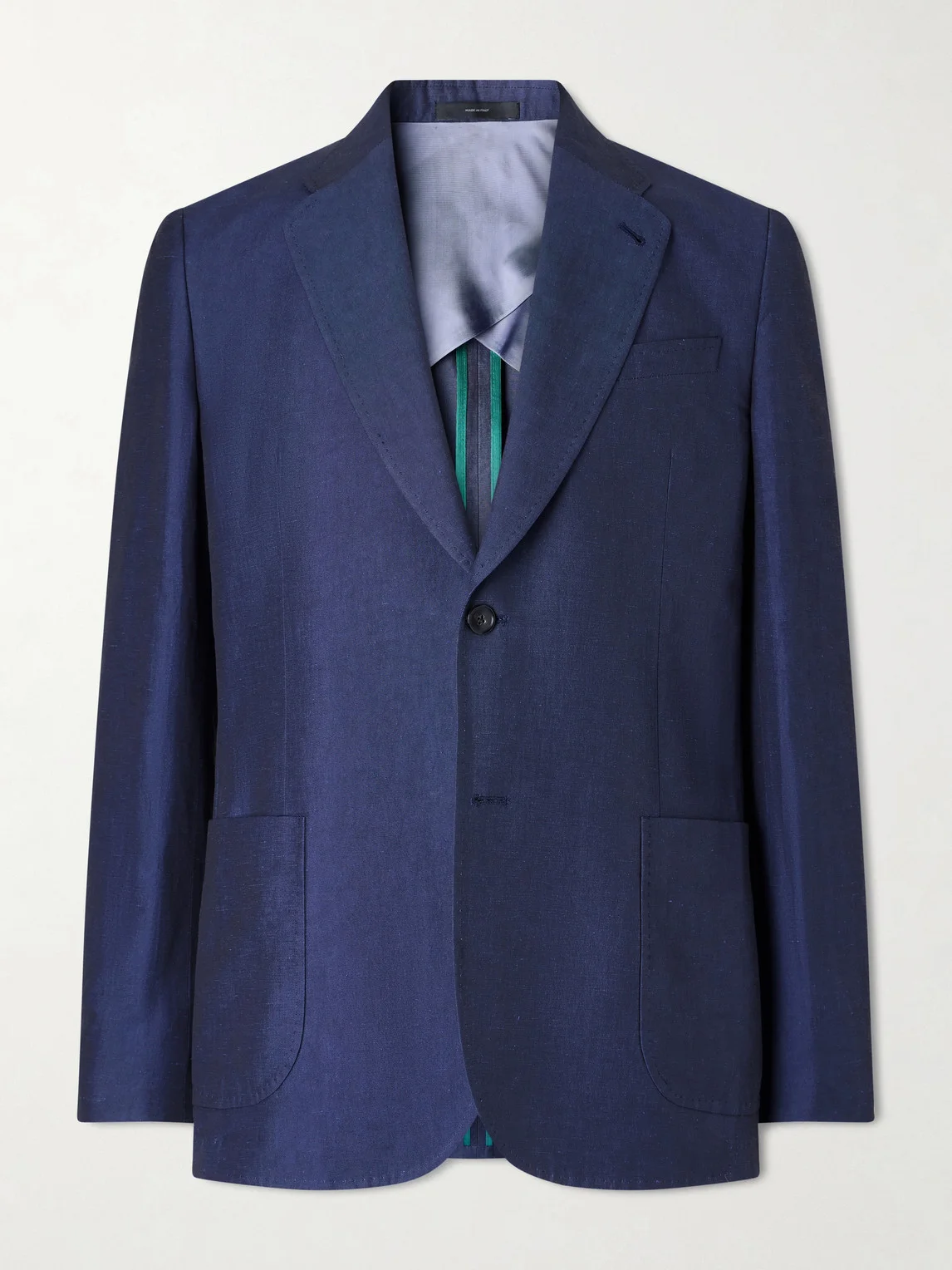 Cotton and Linen-Blend Suit Jacket - 1