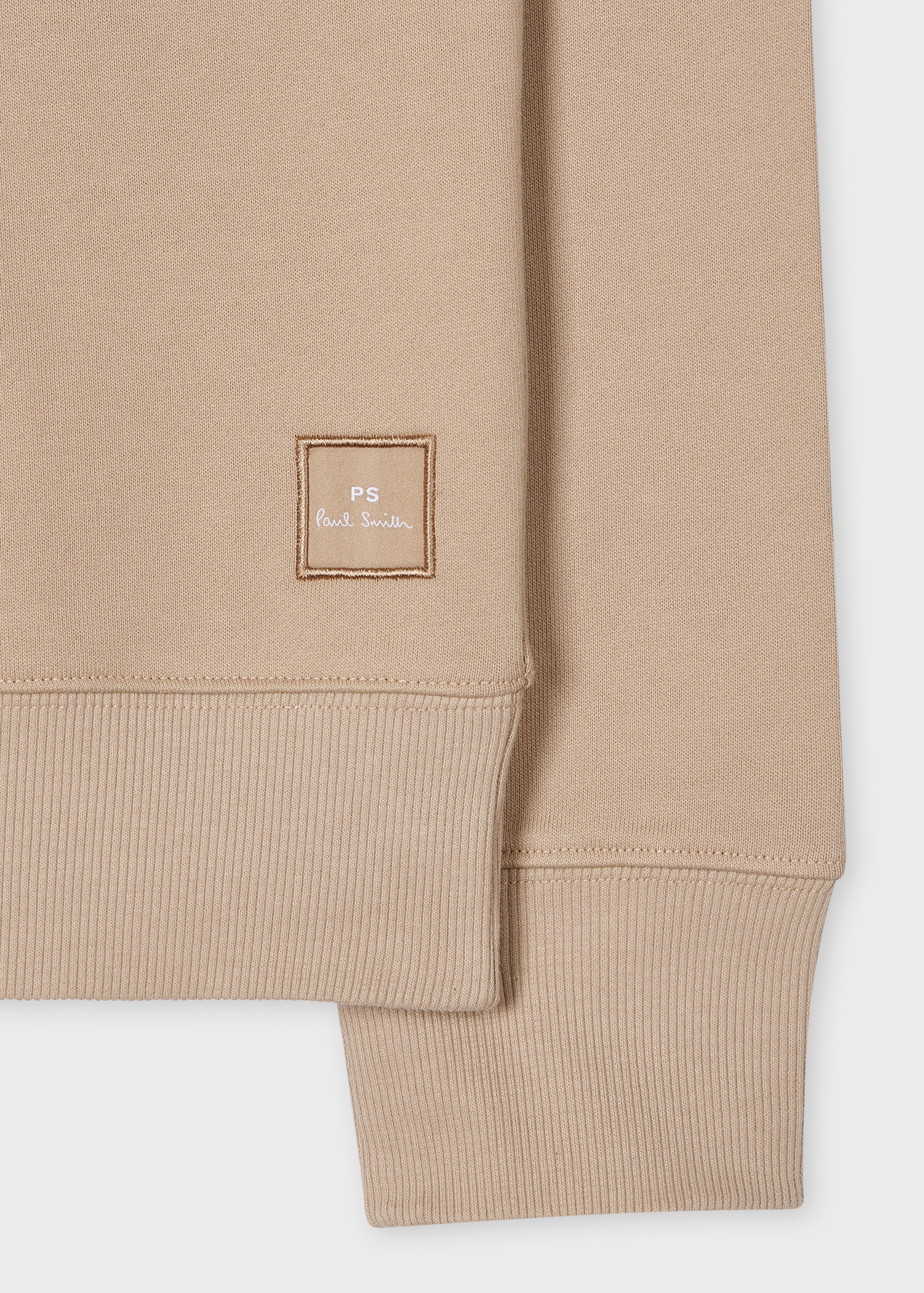 Oatmeal Organic Cotton Zip-Neck Sweatshirt - 2