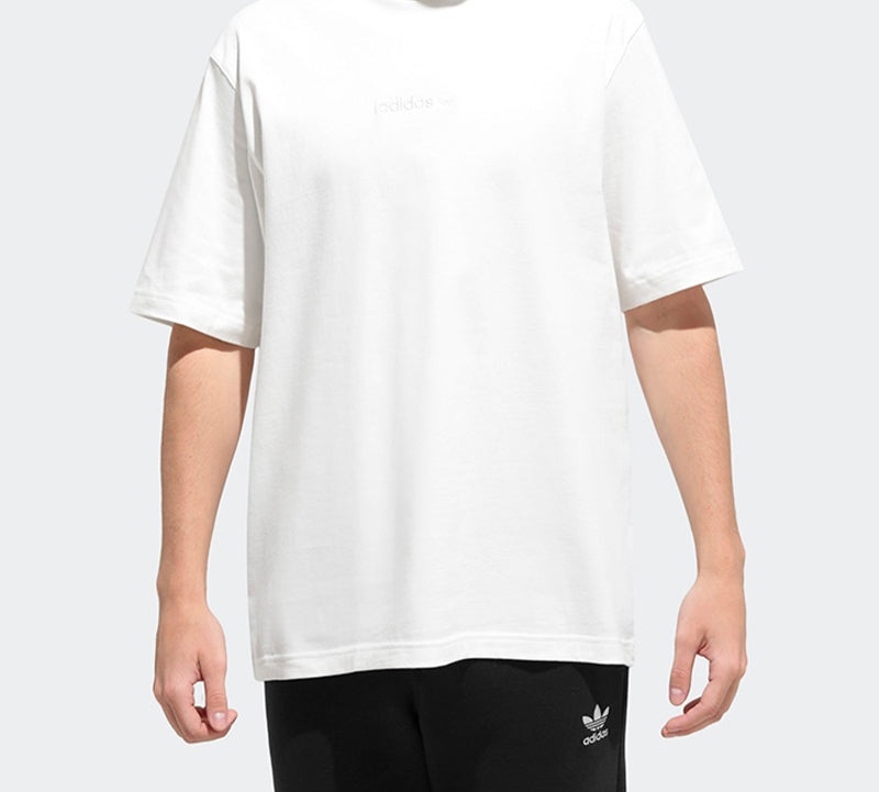 adidas originals Embroidered Logo Short Sleeve White GL6149 - 4