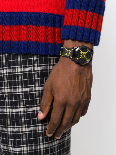 GUCCI Black Yellow GucciGhost G-Timeless watch outlook