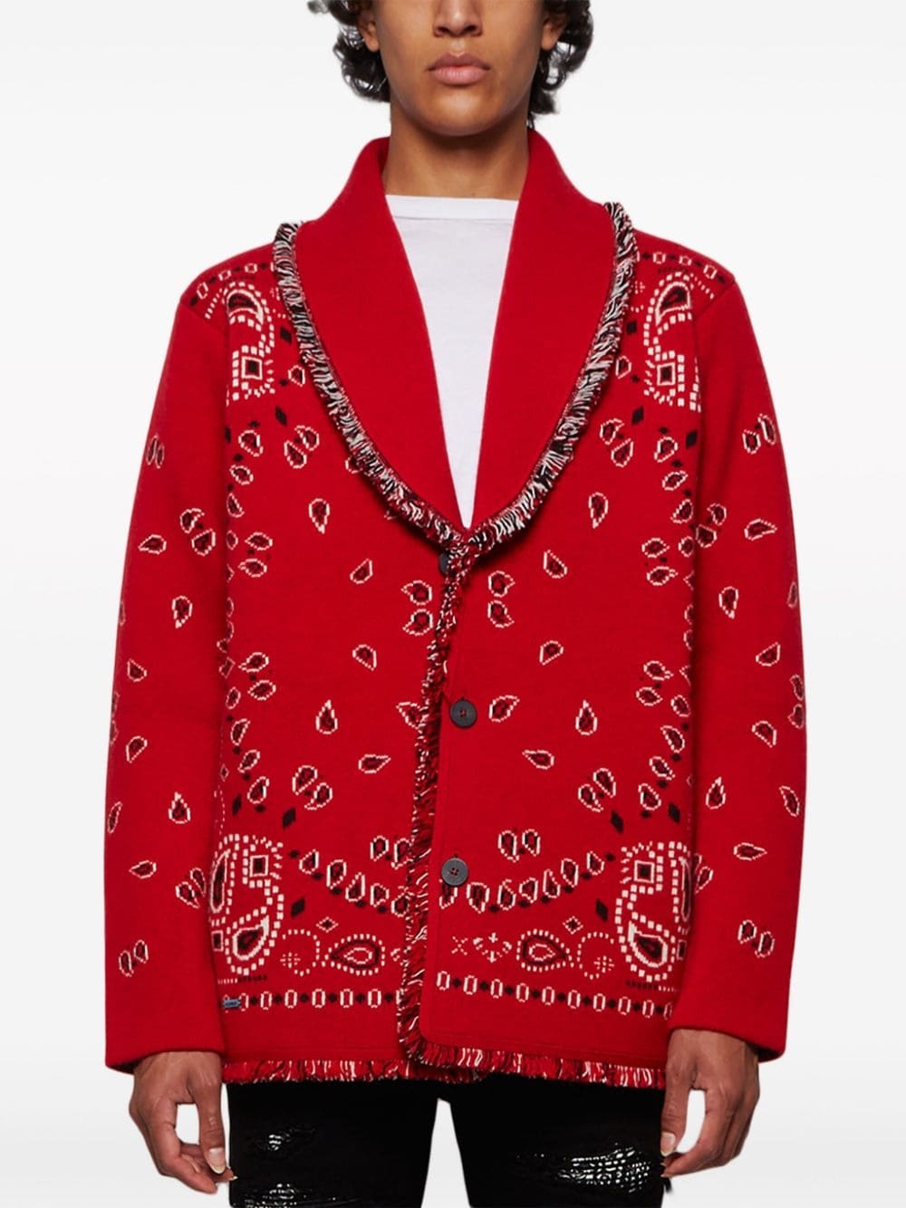 Icon Bandana cashmere cardigan - 3