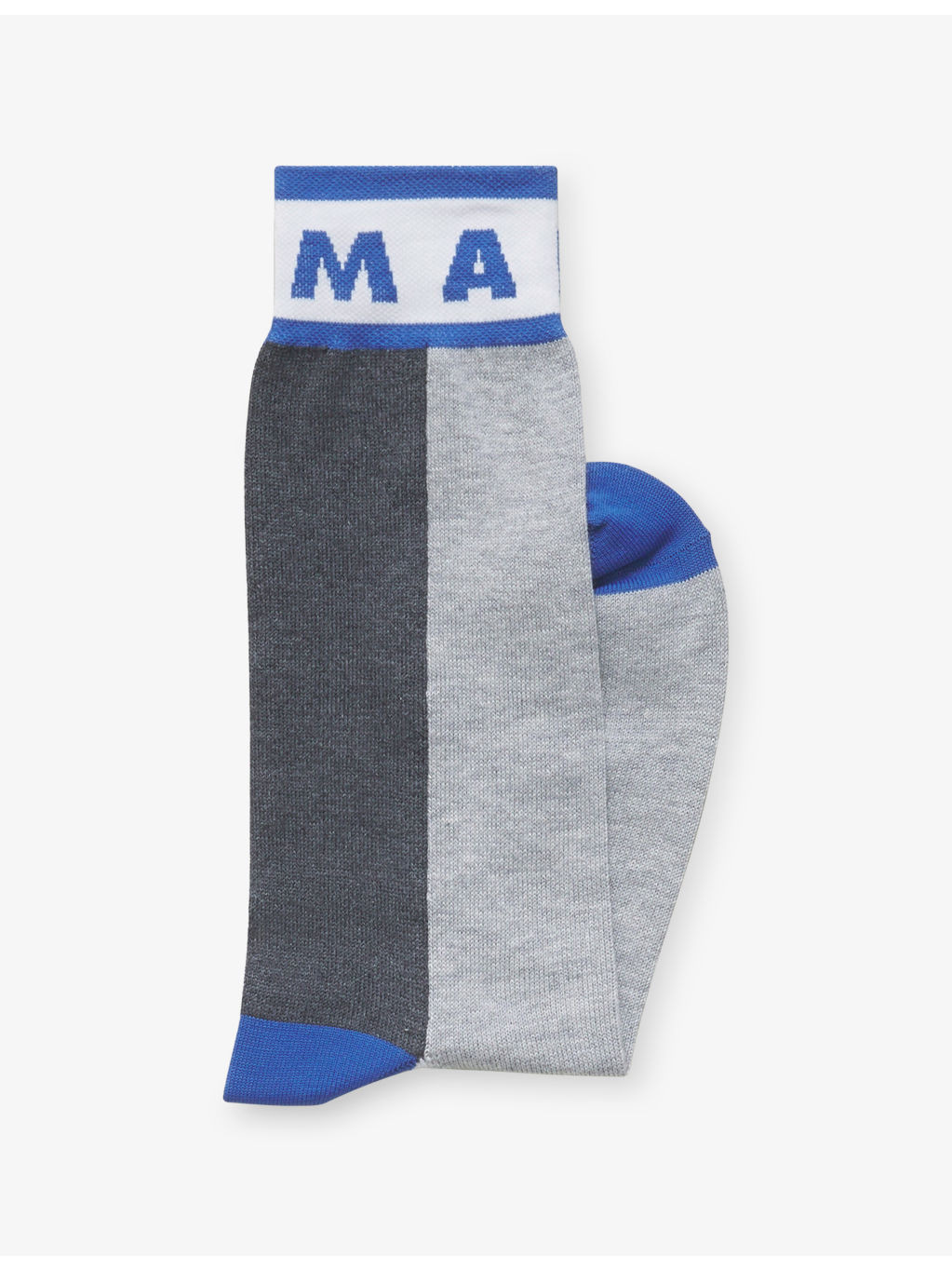 Colour-Block Cotton-Blend Mid-Calf Socks - 2