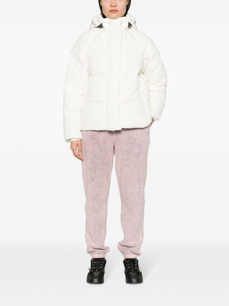Canada Goose logo-patch slouch-hood puffer jacket outlook