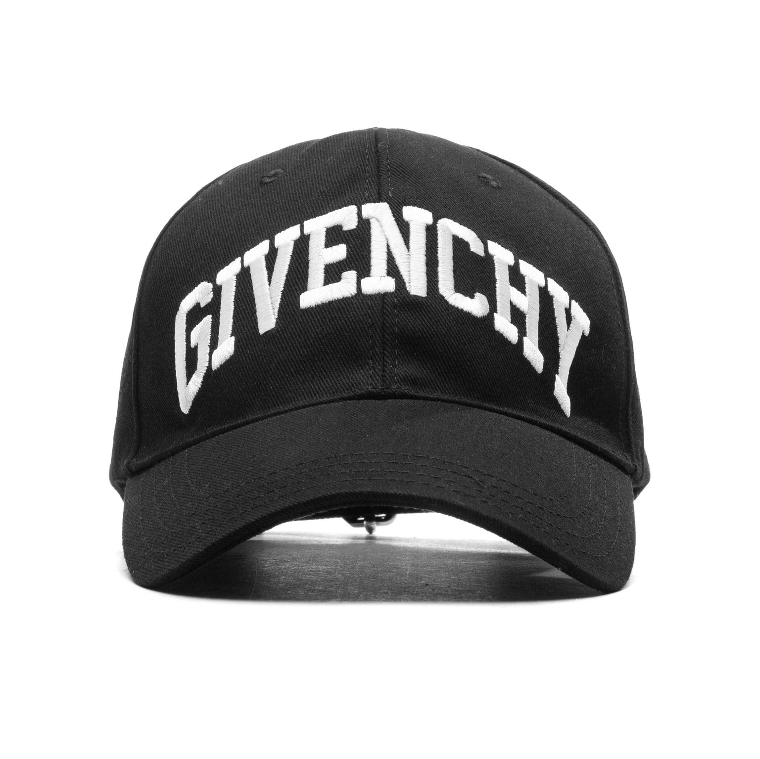 COLLEGE EMBROIDERED CAP - BLACK - 1