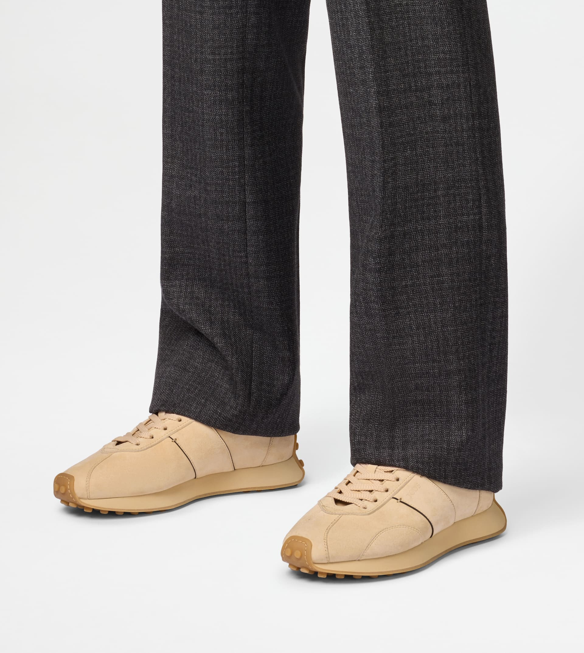 T VINTAGE SNEAKERS IN SUEDE - BEIGE - 7