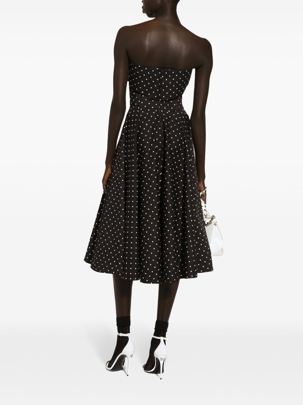 polka-dot midi dress - 3