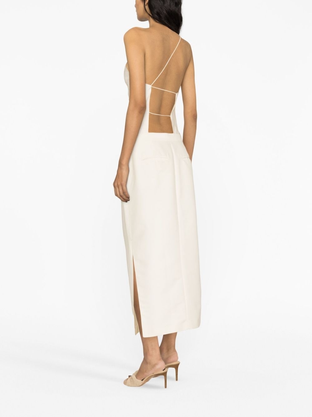 cotton-silk tailored skirt - 4