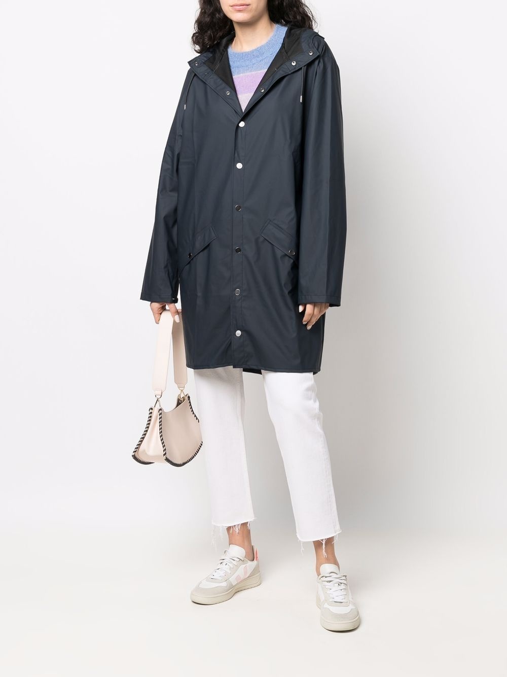 drawstring hooded coat - 3