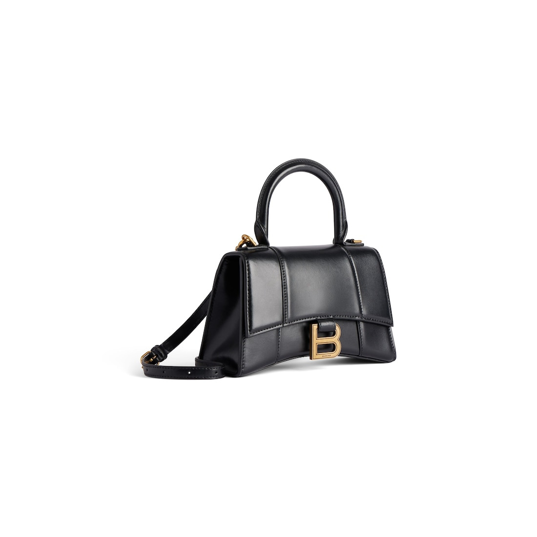 Women's Hourglass Xs Handbag Box in Black - 2