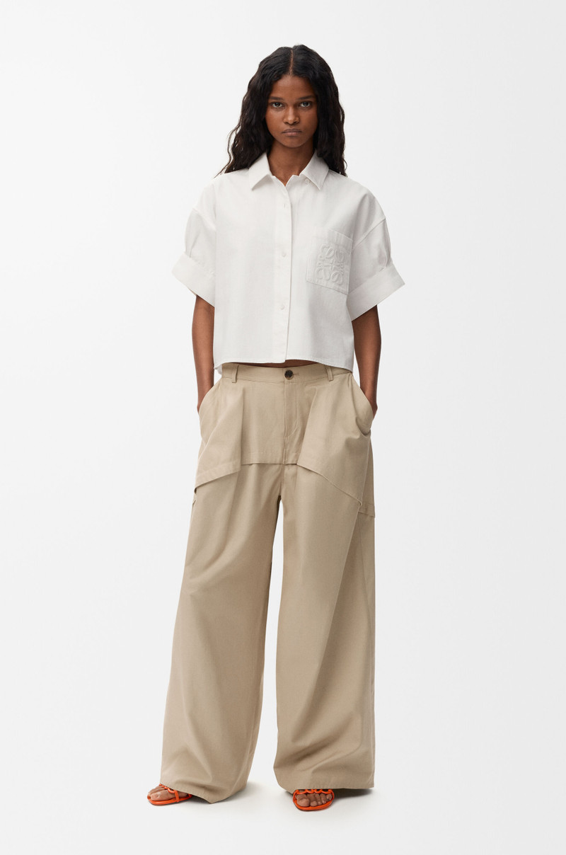 Loewe Short sleeve shirt in denim outlook