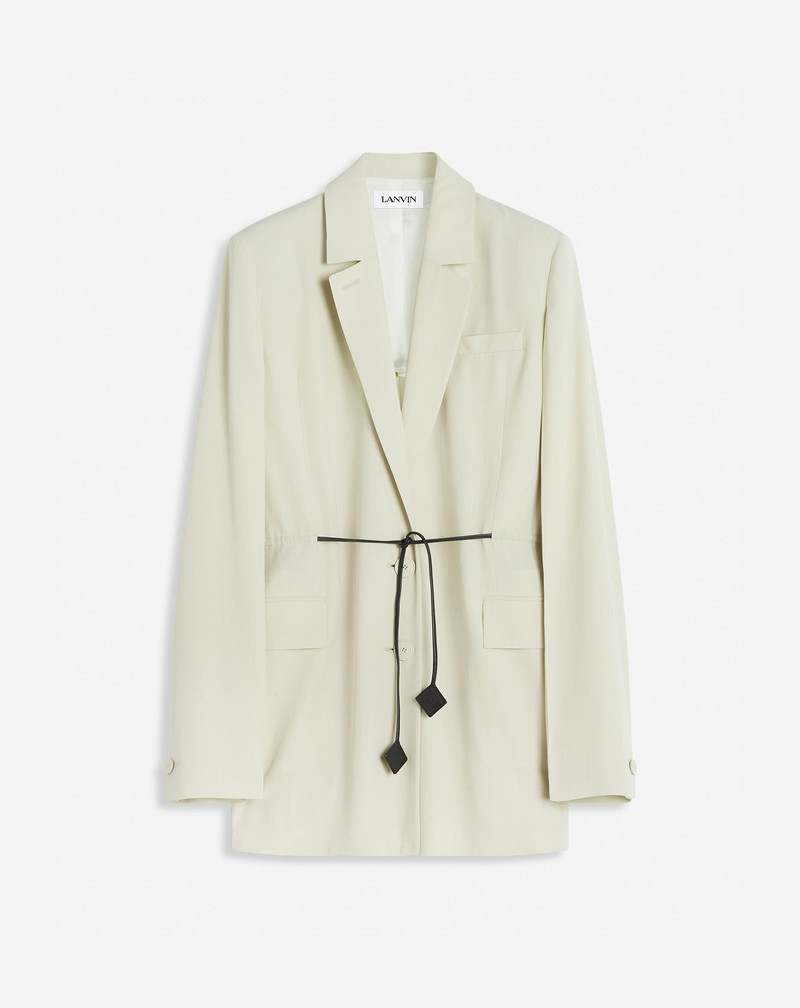 BELTED WOOL BLEND JACKET 1
