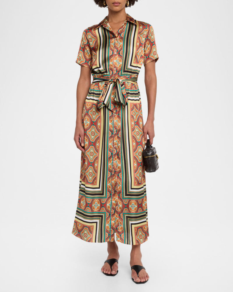 MISA Emil Belted Midi Shirtdress outlook