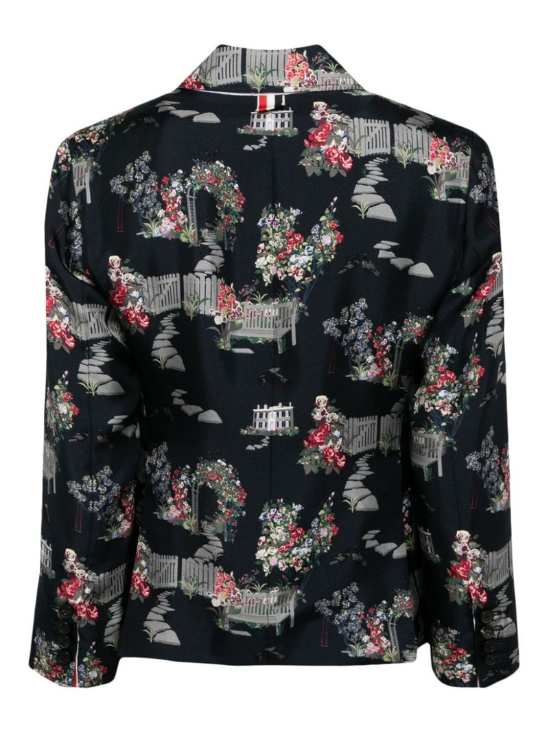Thom Browne graphic-print blazer outlook