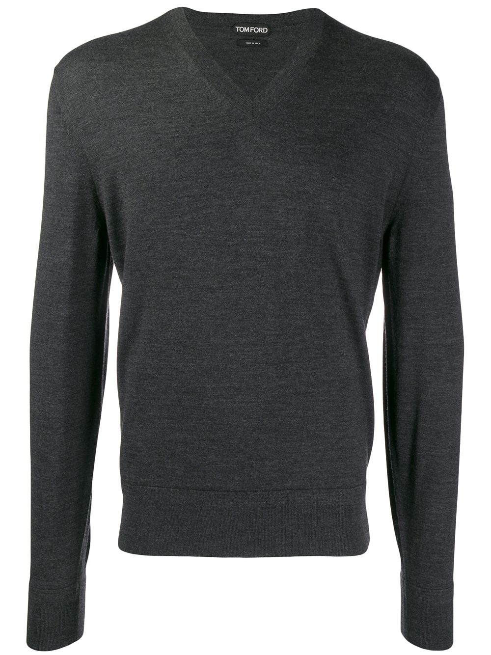 wool V-neck jumper - 1