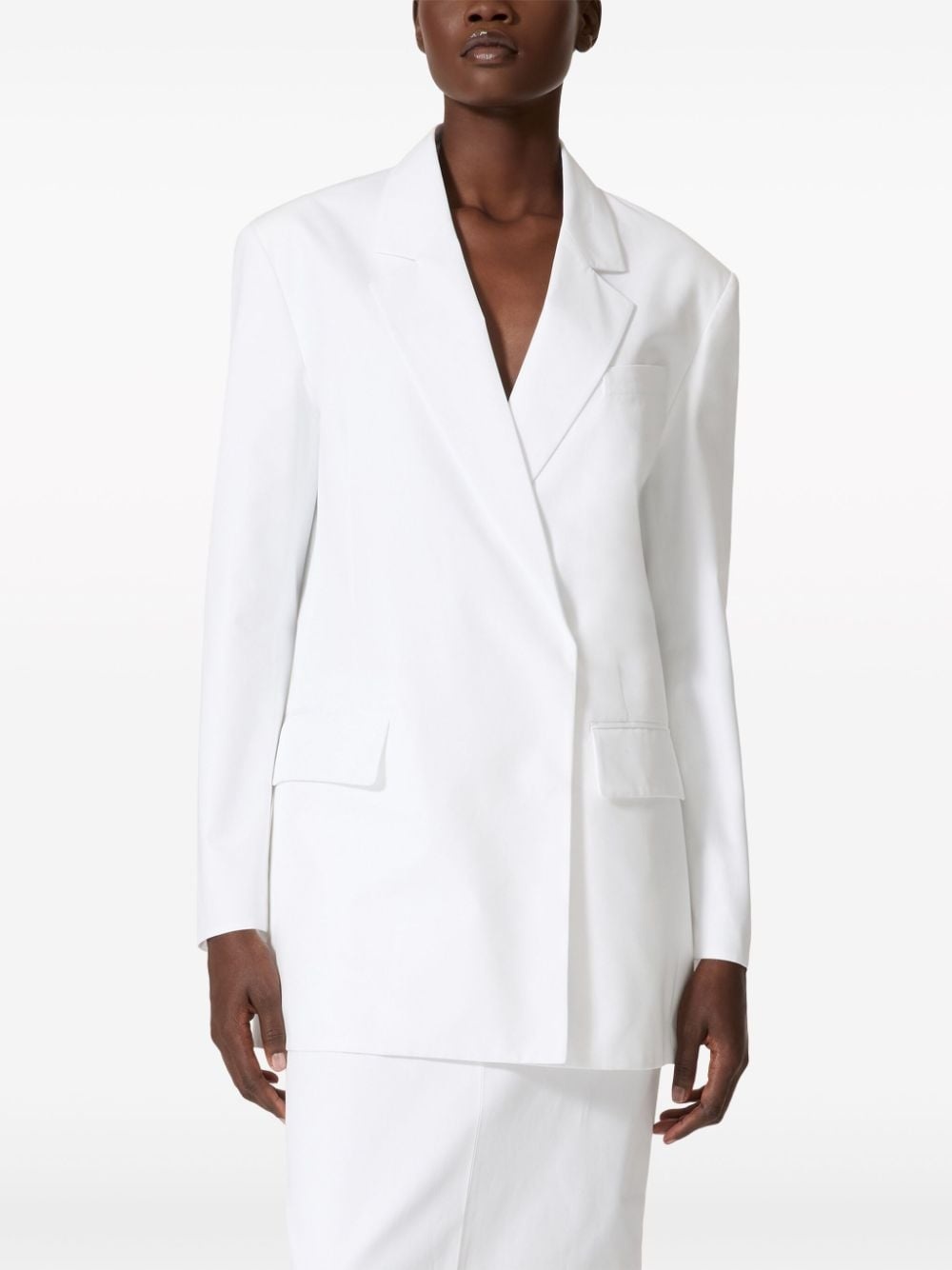 Compact poplin blazer - 3