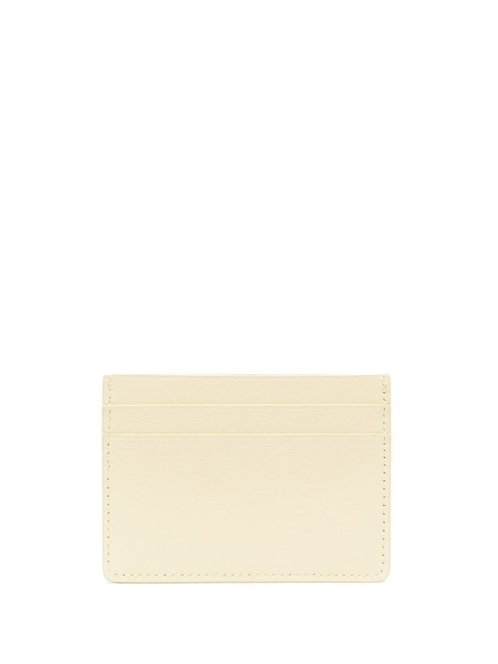 embossed-logo leather cardholder - 2