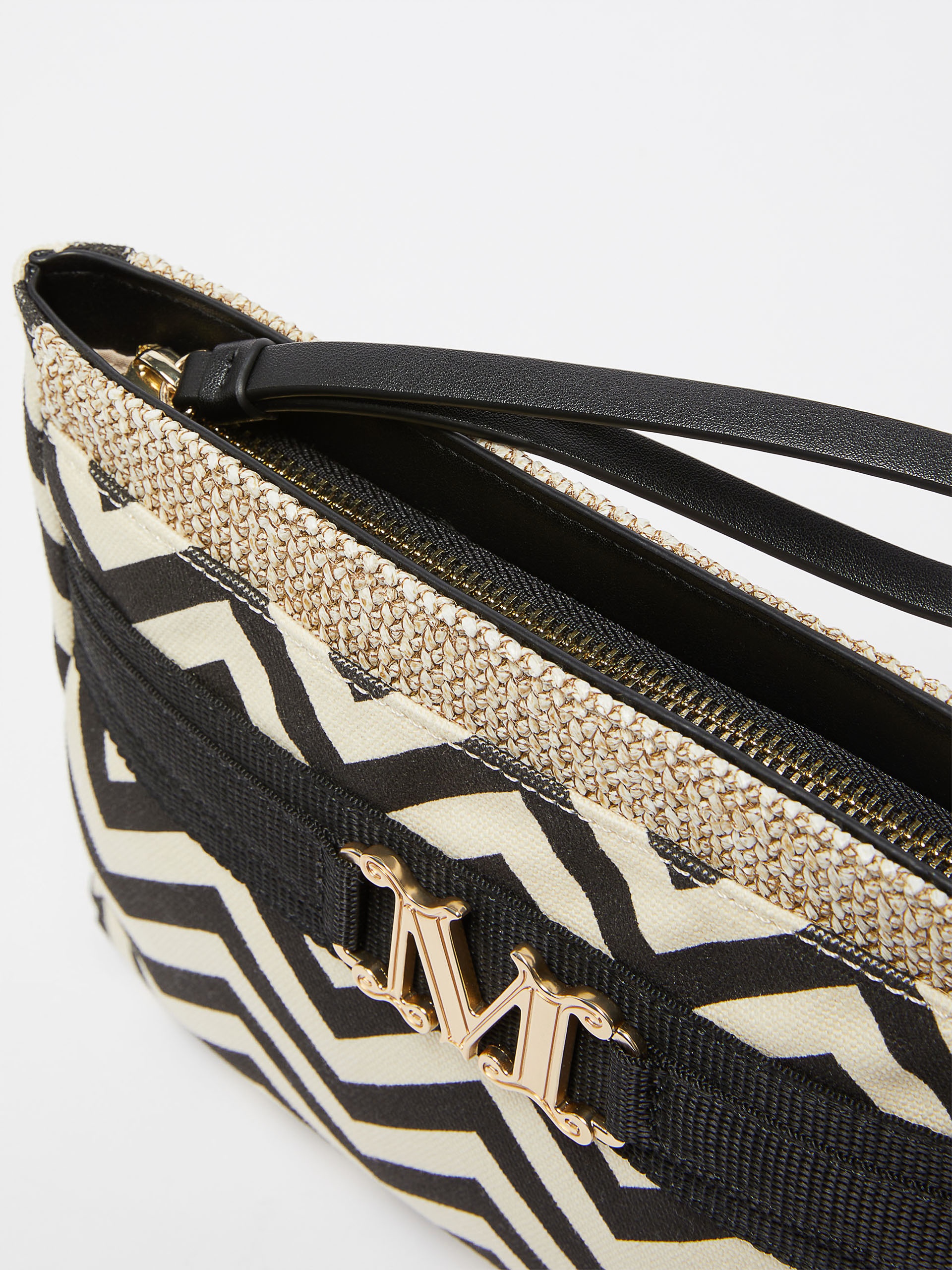 GEORGE Printed canvas clutch bag - 2