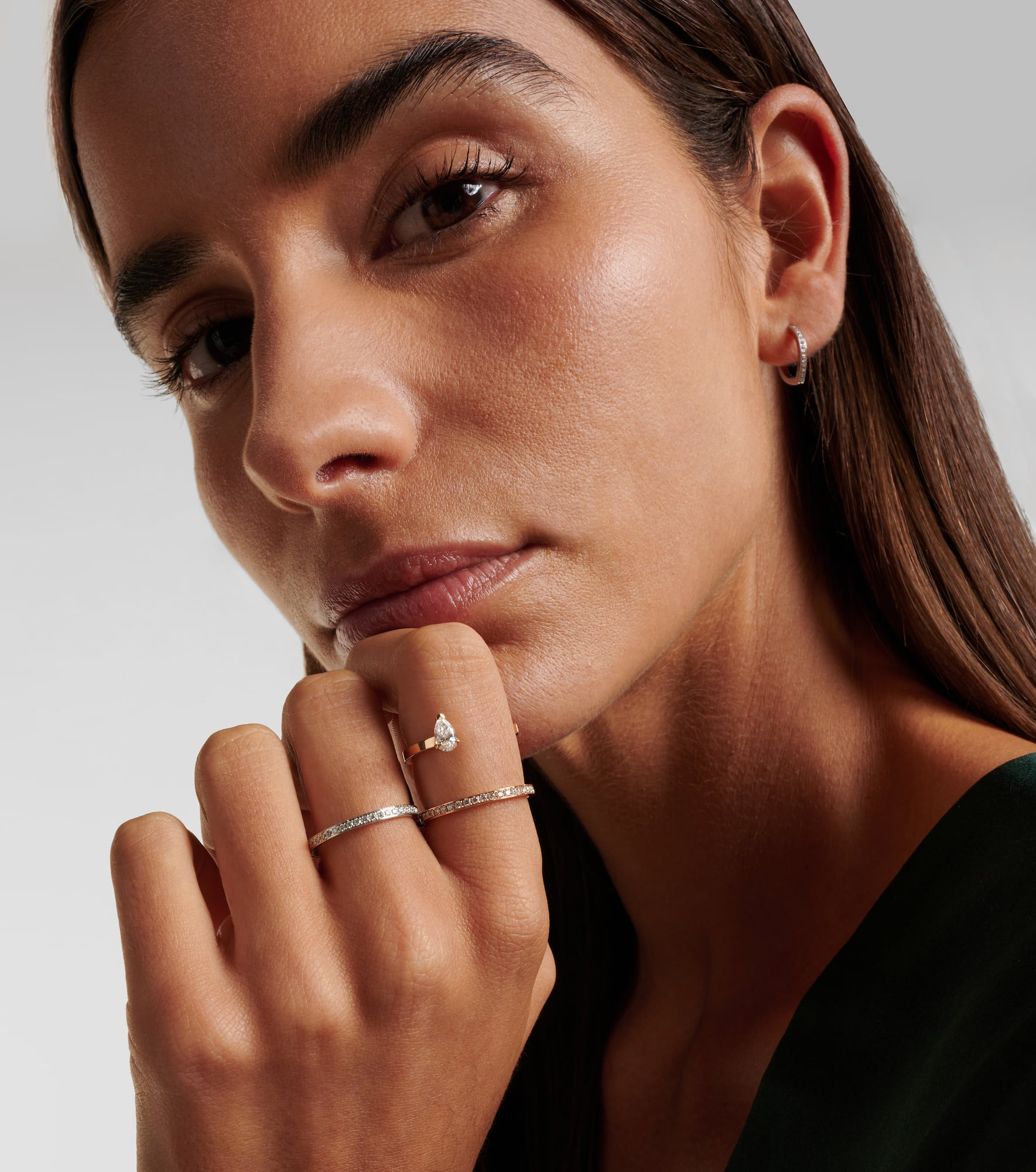 Berbere platinum ring with diamonds - 2