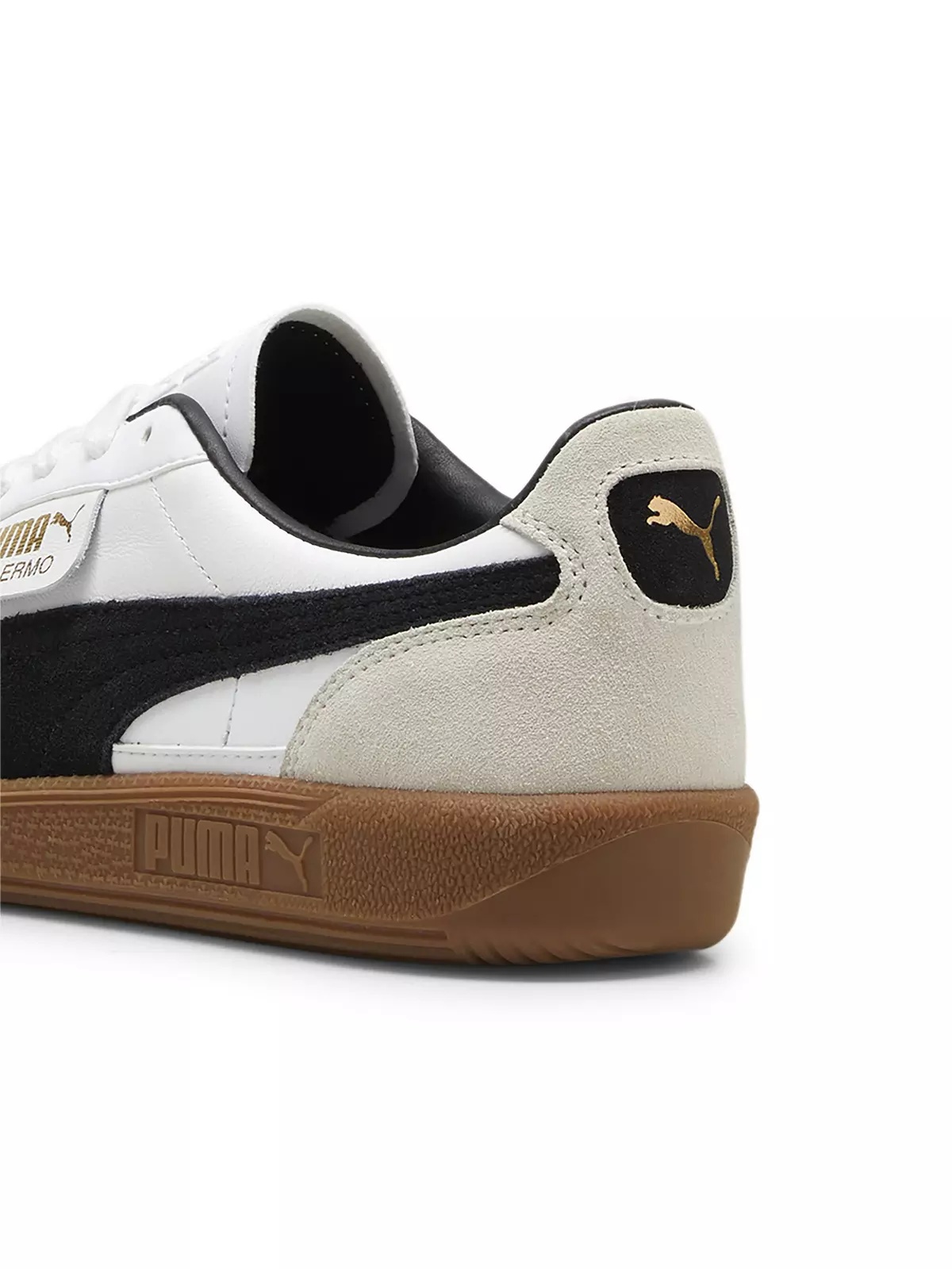 PUMA Palermo Leather "PUMA White/Vapor Grey/Gum" Men's Shoe - 6