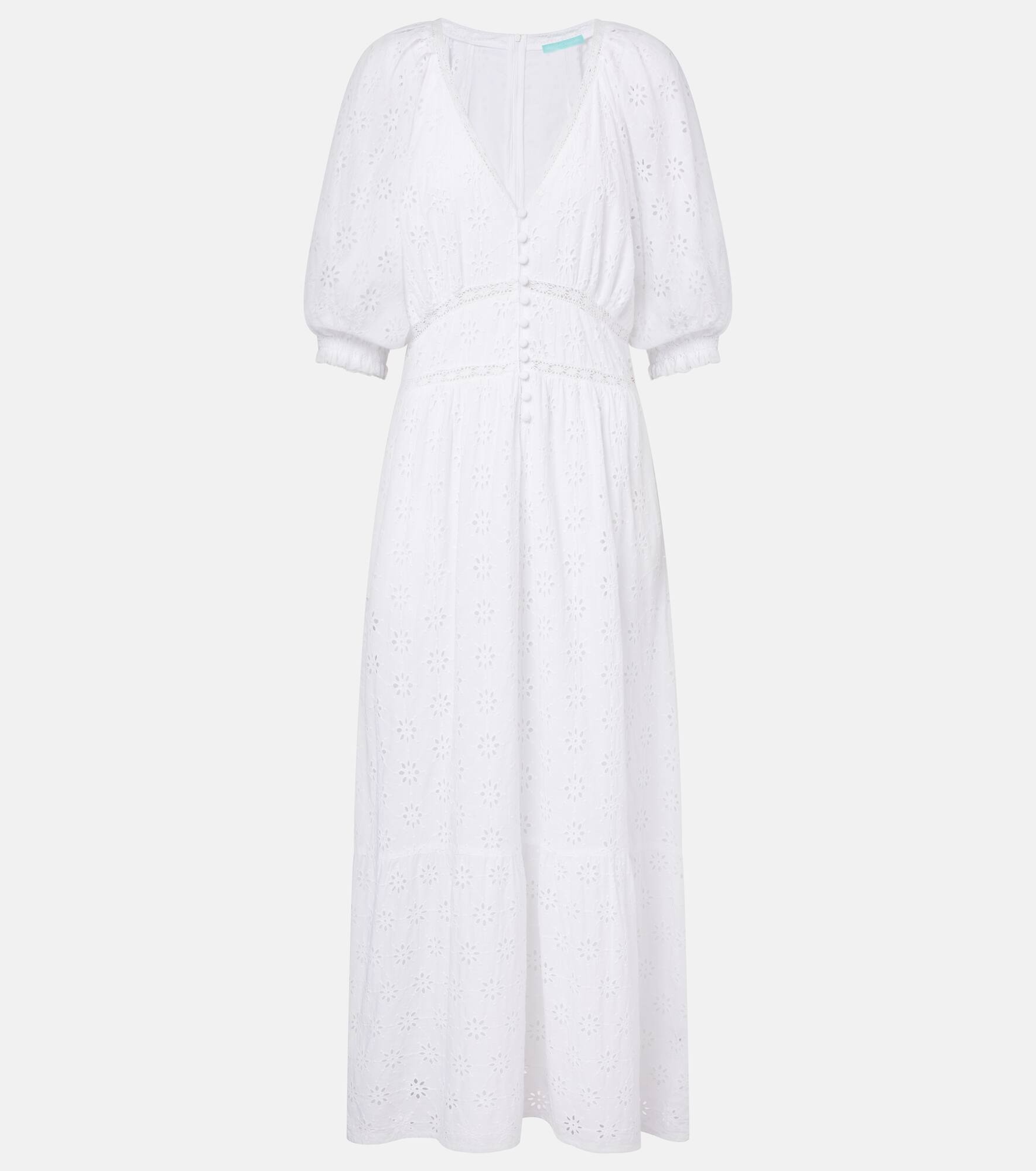 Daphne broderie anglaise cotton midi dress - 1