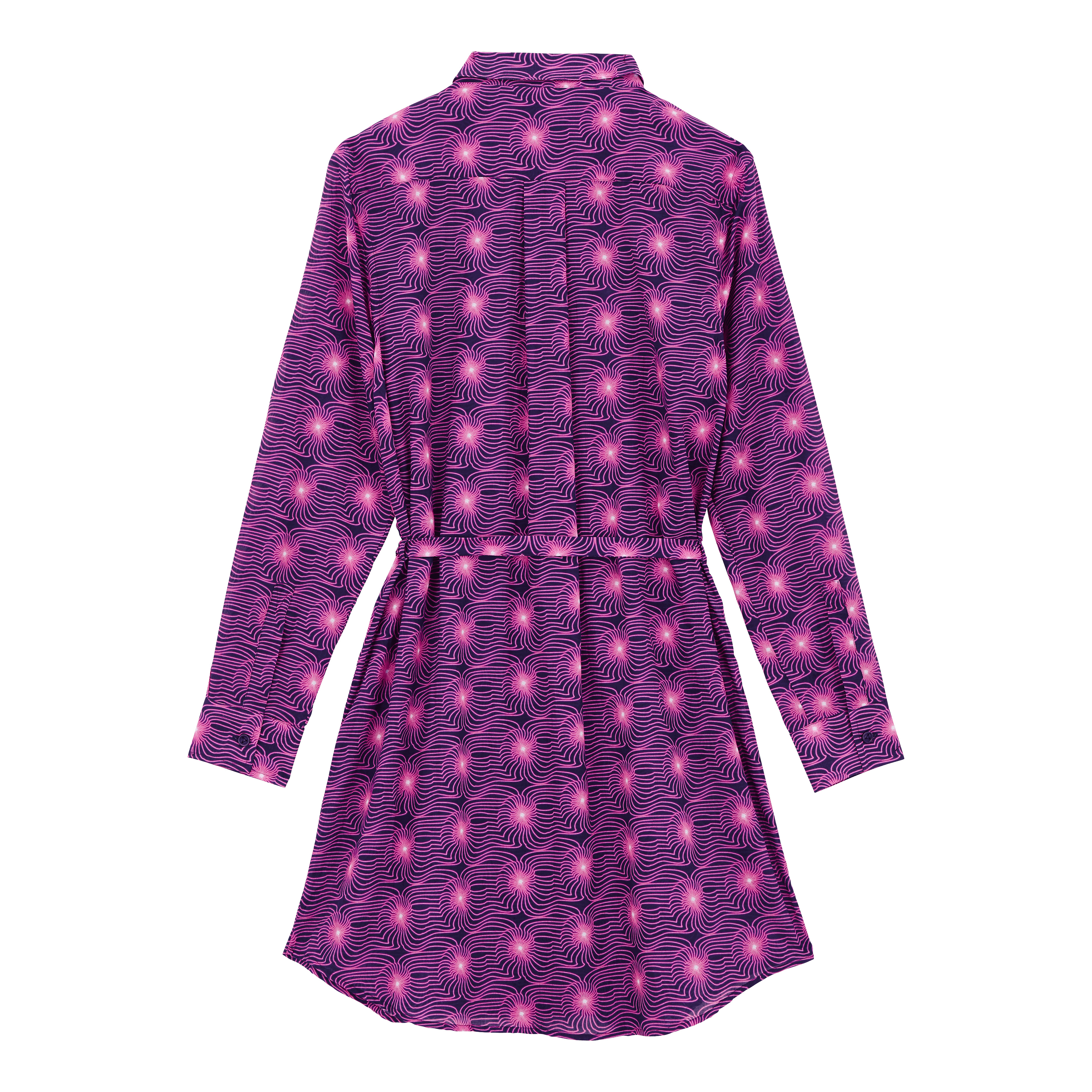 Women Cotton Shirt Dress Hypno Shell - 2