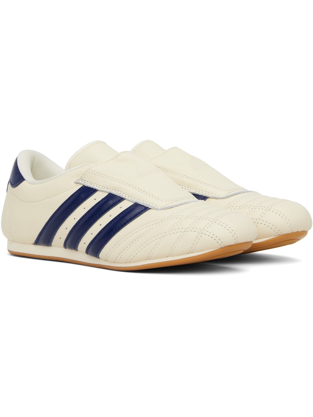 Off-White & Blue Taekwondo Sneakers - 4
