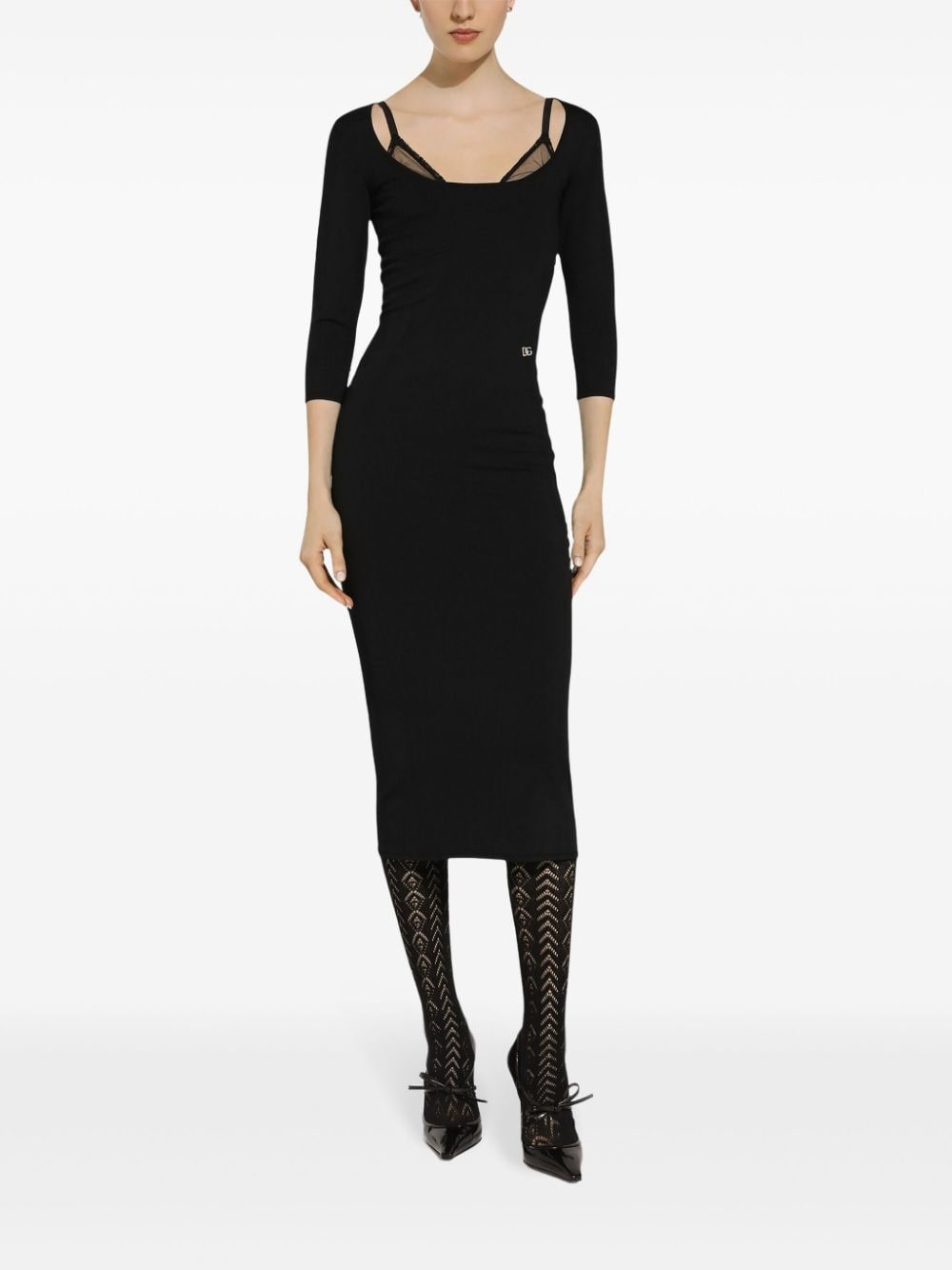 Knitted midi dress - 3