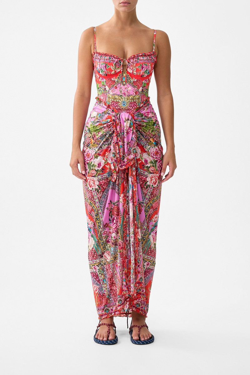 CAMILLA MULTI WEAR LONG SARONG WITH FRILL EDGE outlook