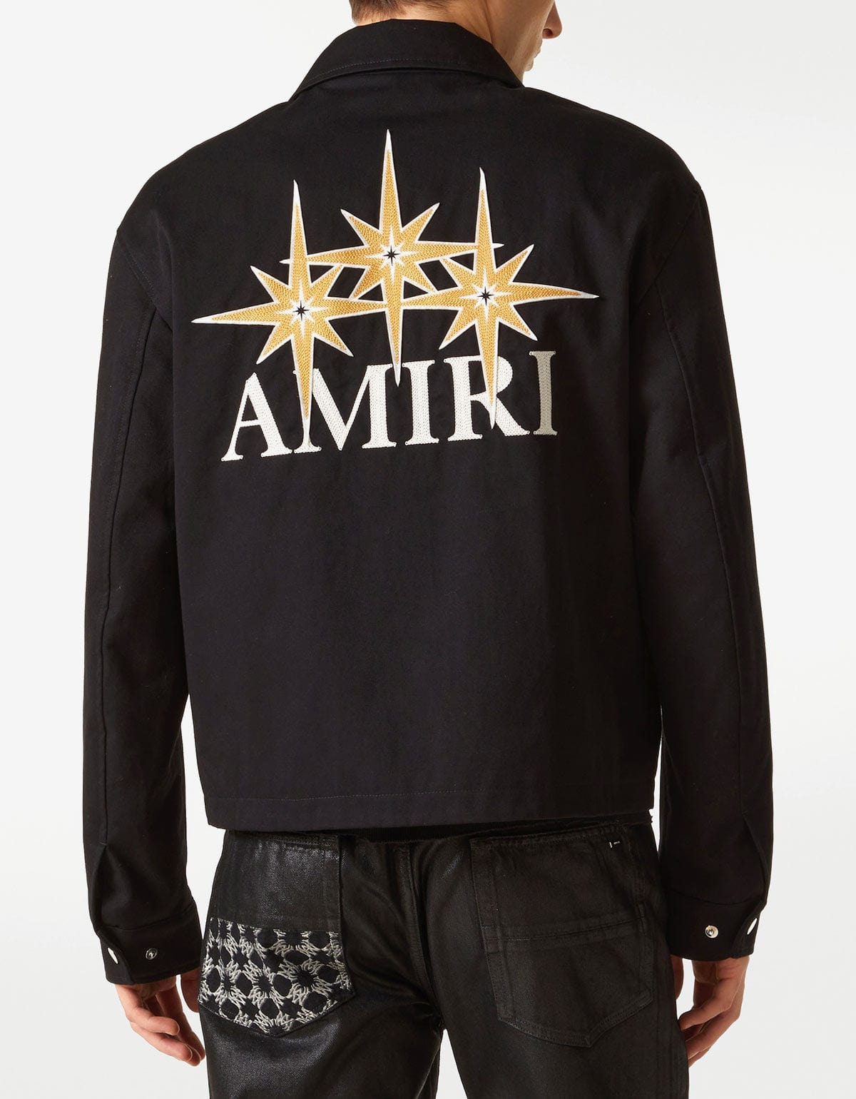 Amiri Black Starburst Zip Blouson - 2