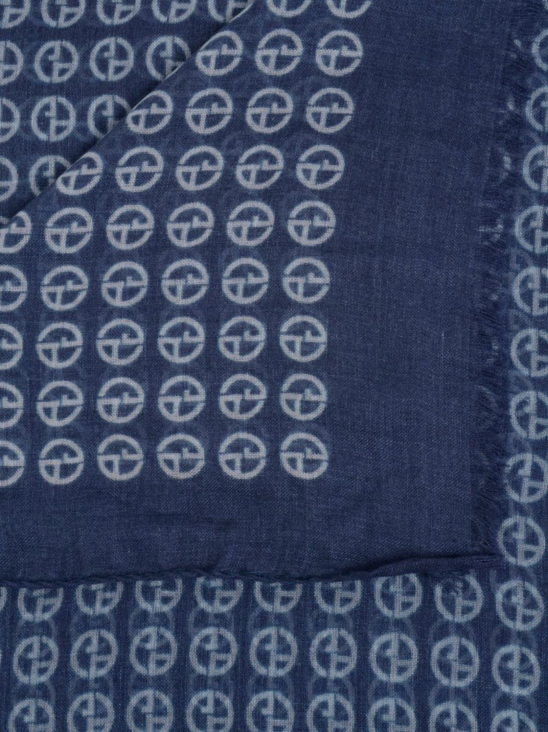 GIORGIO ARMANI patterned scarf outlook