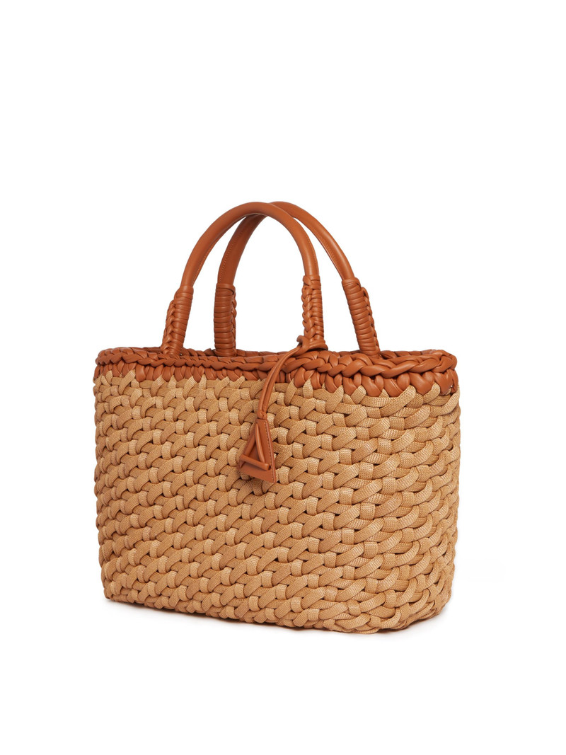 Icon Leather & Rafia Big Tote 4